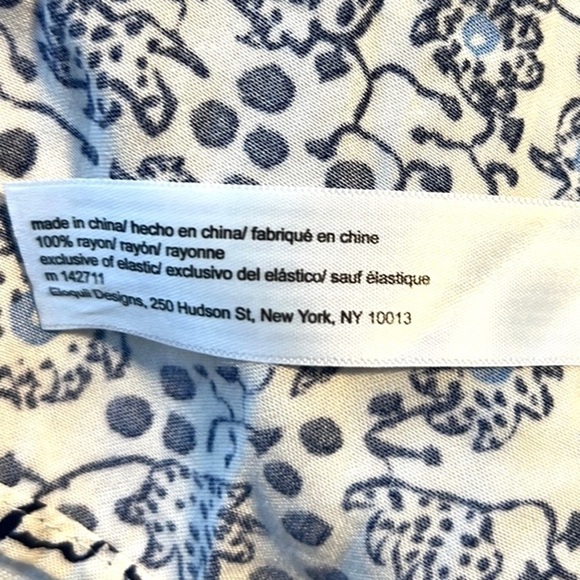 🔥ELOQUII Elements Women's Plus Size Dandelion Print Midi Dress w/Smocked Bodice - Picture 12 of 13